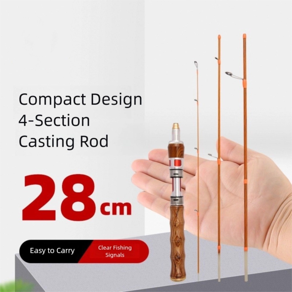 Fishing Rod Carbon Fiber - 4-delige Spinhengel UL Power Spinning Casting