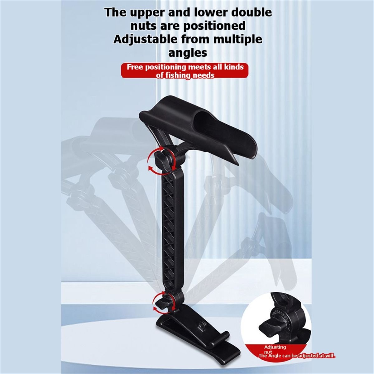 Fishing Rod Holder - POPULAR-2 stuks verstelbare emmerhengelhouder voor ijsvissen,
