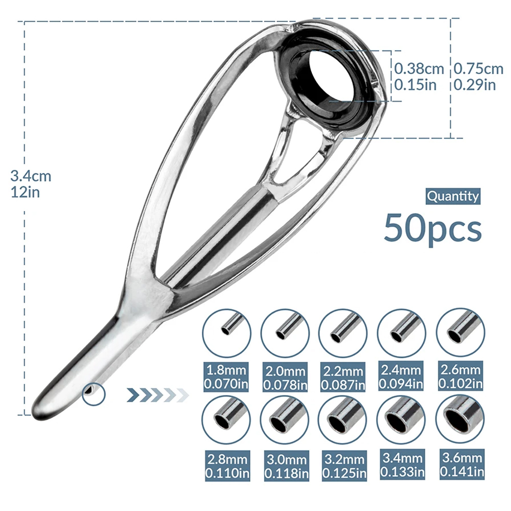Fishing Rod Tip Replacement - THKFISH 50 stks Hengel Gidsen Tips