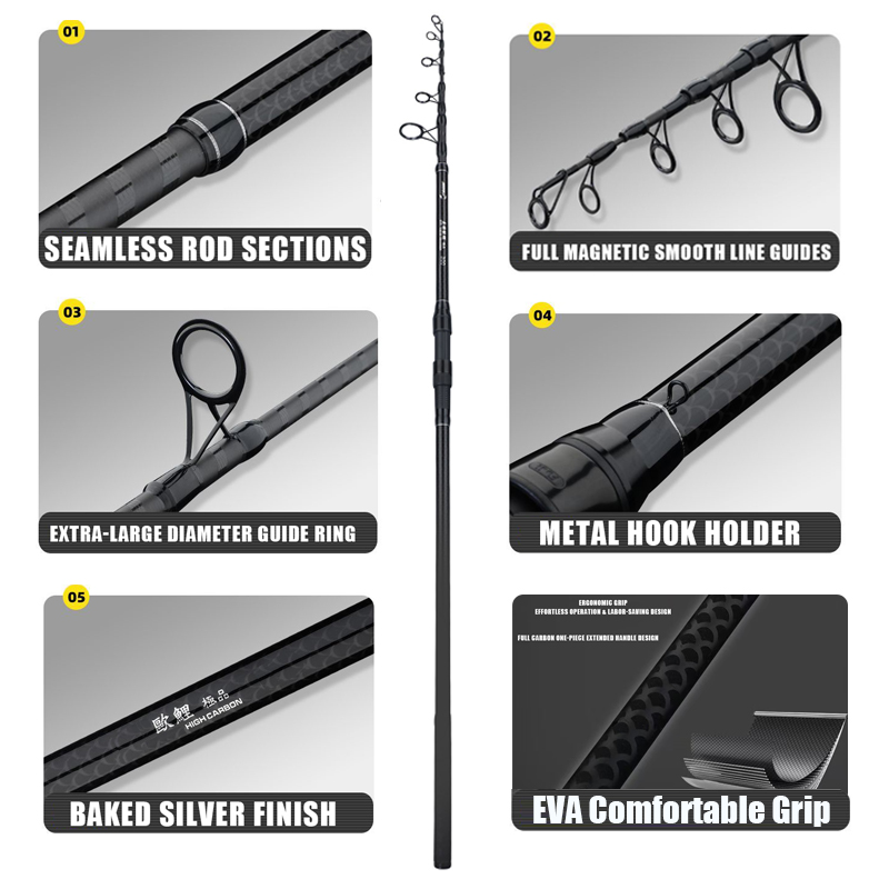 3.0M-4.2M Karper Telescopische - Fishing Rod Surf recensie en prijs