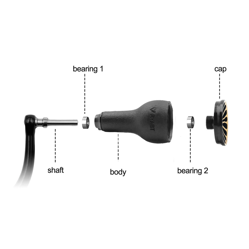 TPE Zwarte Knop 27mm Compatibe - Shimano Reel Stradic recensie en prijs